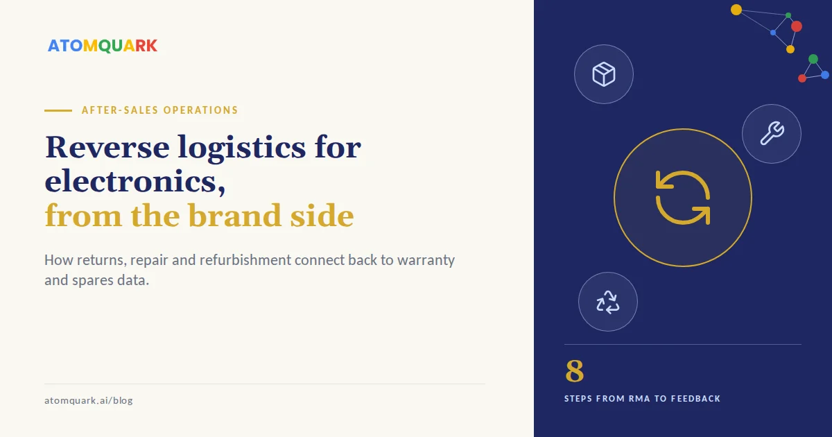 Reverse logistics for electronics, from the brand side